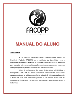 MANUAL DO ALUNO