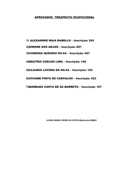 APROVADOS TERAPEUTA OCUPACIONAL 2015 final