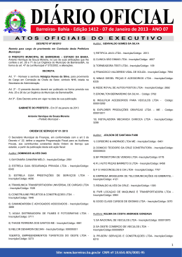 DECRETO N&ordm; 88/2013 Nomeia para cargo de provimento em