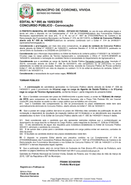EDITAL N - Prefeitura de Coronel Vivida