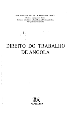 DIREITO DO TRABALHO DE ANGOLA