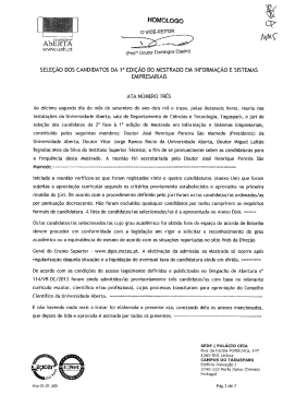 HOMOLQeg - Universidade Aberta