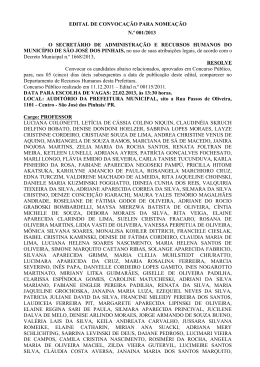 Edital 001/2013 - Prefeitura de S&atilde;o Jos&eacute; dos Pinhais