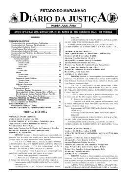 di&aacute;rio da justi&ccedil;a - Portal do Poder Judici&aacute;rio do Estado do Maranh&atilde;o