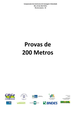 Provas de 200 Metros