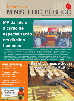 Ano 17 - Nº 63 - Portal - Ministério Público do Estado da Bahia