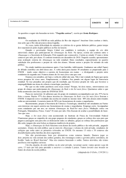 prova &ndash; 1&ordf; etapa