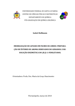 Resultados e Discussão - Universidade Federal de Santa Catarina
