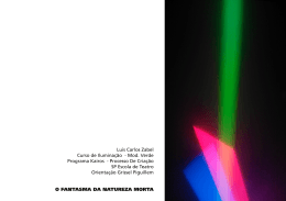 O fantasma da natureza morta