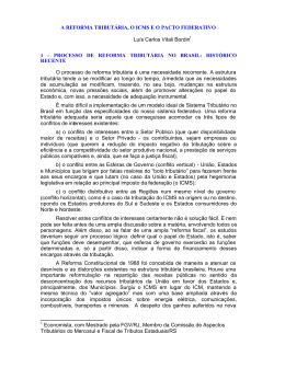 PROCESSO DE REFORMA TRIBUT&Aacute;RIA NO