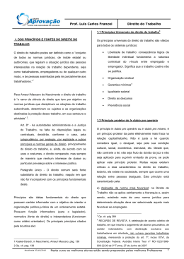 Prof. Lu&iacute;s Carlos Franzoi Direito do Trabalho