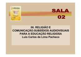 06. RELIGIÃO E COMUNICAÇÃO:SUBSÍDIOS