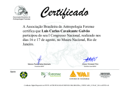 A Associação Brasileira de Antropologia Forense certifica que Luis