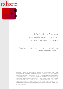 Jo&atilde;o Batista de Andrade e o moderno document&aacute;rio