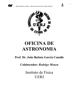 Oficina de Astronomia (Prof. Dr. João Batista Garcia Canalle)