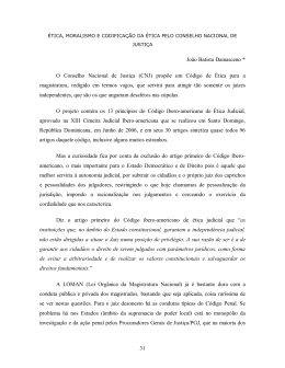 31 Jo&atilde;o Batista Damasceno * O Conselho Nacional de