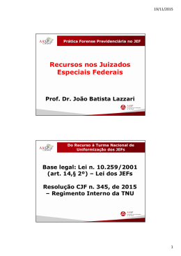 Pal. 18.11.2015 Dr. Dr. João Batista Lazzari