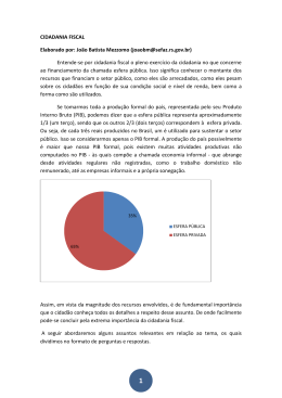 CIDADANIA FISCAL Elaborado por: João Batista Mezzomo