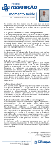Dr. Luis Henrique Firmino Silva - Hospital e Maternidade Assun&ccedil;&atilde;o