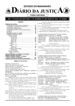 diário da justiça - Portal do Poder Judiciário do Estado do Maranhão