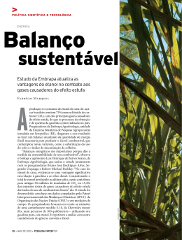 sustentável - Revista Pesquisa FAPESP