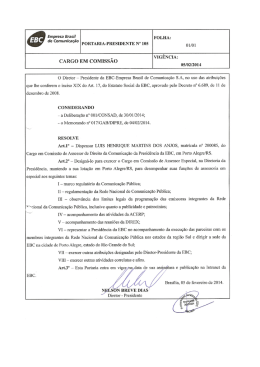 presi n&ordm; 105 &ndash; cargo em comiss&atilde;o &ndash; luis henrique martins dos
