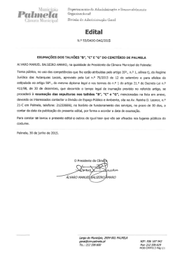 Exuma&ccedil;&otilde;es dos talh&otilde;es &ldquo;B&rdquo;, &ldquo;C&rdquo;