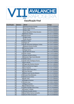 Classificação Final 2014
