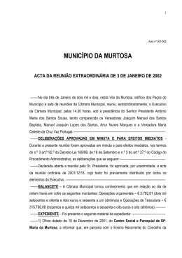 Acta nº 24/99 - Município da Murtosa