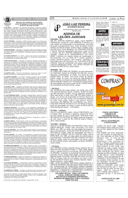 VIII JO&Atilde;O LUIZ PEREIRA AGENDA DE LEIL&Otilde;ES