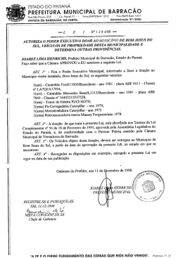 LEI N° 1284-98 - Prefeitura Municipal de Barracão