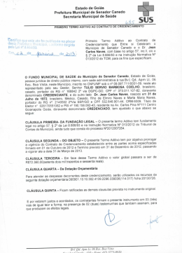 Estado de Goiás Prefeitura Municipal de Senador Canedo