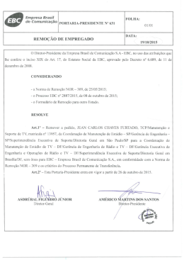 portaria &ndash; presi n&ordm; 631 &ndash; remo&ccedil;&atilde;o &ndash; jean carlos chaves furtado
