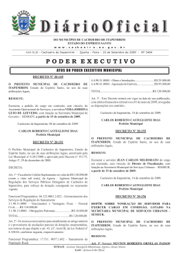 Di&aacute;rio Oficial n&ordm; 3.484 - 16 de Setembro (Quarta-feira)