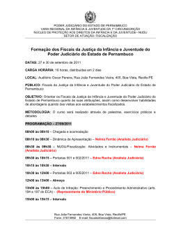 programação do curso