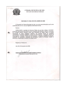 li? - C&acirc;mara Municipal de Ub&aacute;