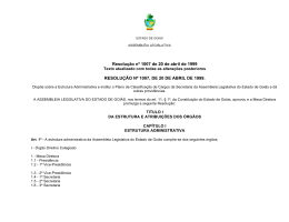 Resolu&ccedil;&atilde;o n&ordm; 1007, de 20 de abril de 1999