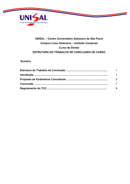 UNISAL &ndash; Centro Universit&aacute;rio Salesiano de S&atilde;o Paulo Campus