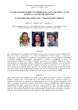VALIDA&Ccedil;&Atilde;O DO MODELO NUM&Eacute;RICO DA LIGA&Ccedil;&Atilde;O TIPO T