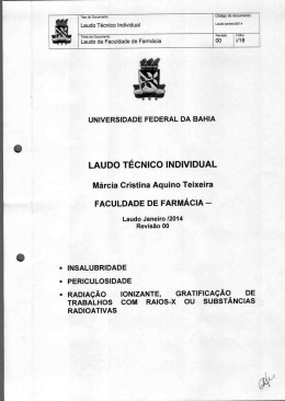 Faculdade de Farm&aacute;cia - M&aacute;rcia Cristina Aquino Teixeira
