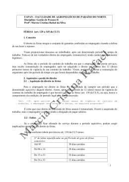 (aula II - f&eacute;rias)