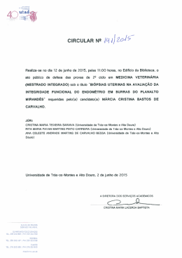 Defesa de provas do 2&ordm; Ciclo de M&aacute;rcia Cristina Bastos de Carvalho