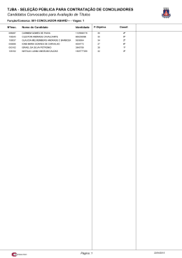 Convocados Prova T&iacute;tulos