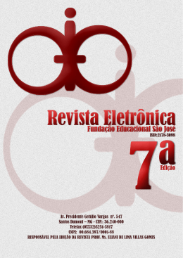 revista eletr &ocirc; nica - Faculdade Santos Dumont