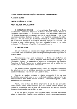 2. teoria geral das obriga&ccedil;&otilde;es negociais empresariais