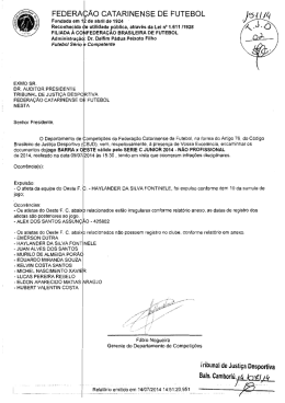 Proc. 151-14 – Barra x Oeste – Série C Junior
