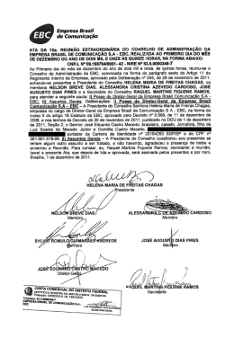 Ata nº 10 – Reunião Extraordinária – CONSAD – 01.12.2011