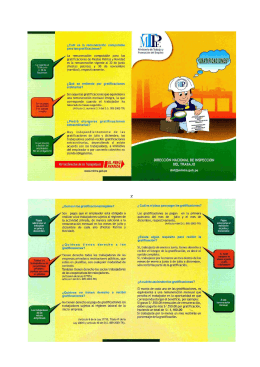 Gratificaciones. - Ministerio del Trabajo y Promoci&oacute;n del Empleo