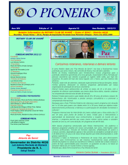 Agosto - Distrito 4620