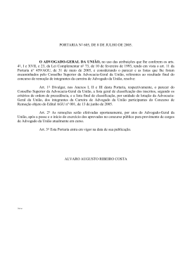 PORTARIA N&deg; 605, DE 8 DE JULHO DE 2005. O